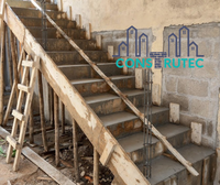 Construcci&oacute;n de rampa para escalera y escalones